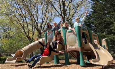TechFest 2025 - Attendees from the Sussex County Library enjoying their lunch break!